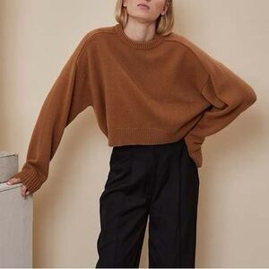Loulou Studio Bruzzi Camel Sweater - XS